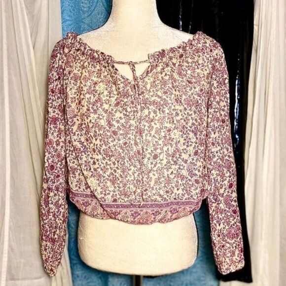 NWT Blue Boheme Bliss Printed Blouse - Picture 3 of 7